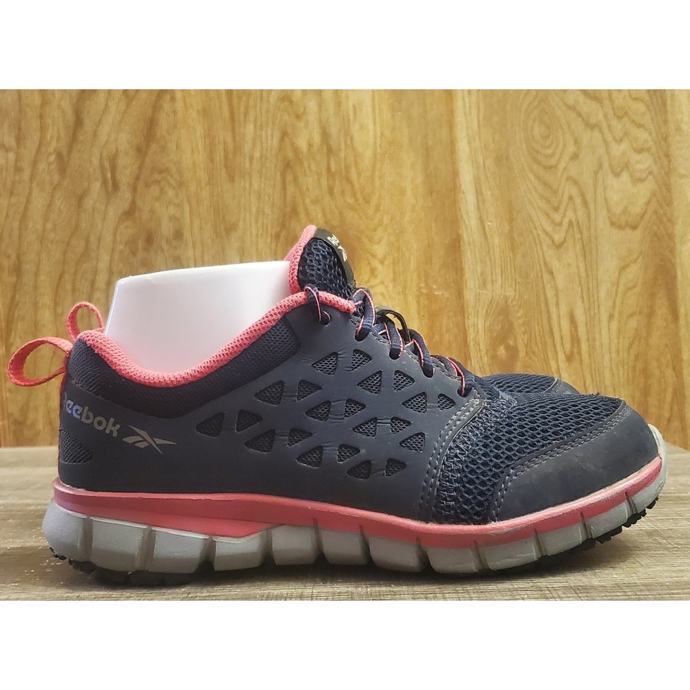 Reebok Sublite Cushion Slip Resistant Work Shoes Women's Size 7 Navy
